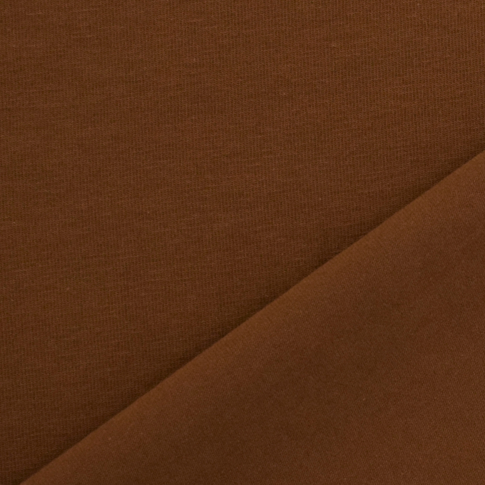 Tissu jersey de coton uni Emma, terracotta