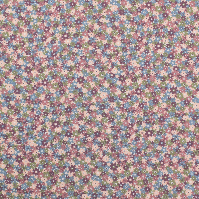 Katoenjersey Flower Confetti, mauve
