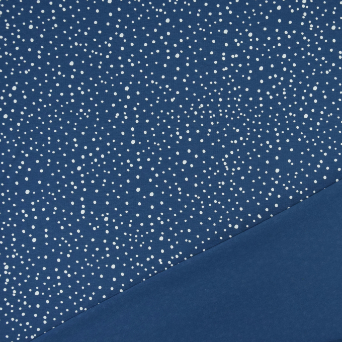 Katoenjersey flying dots, blauw