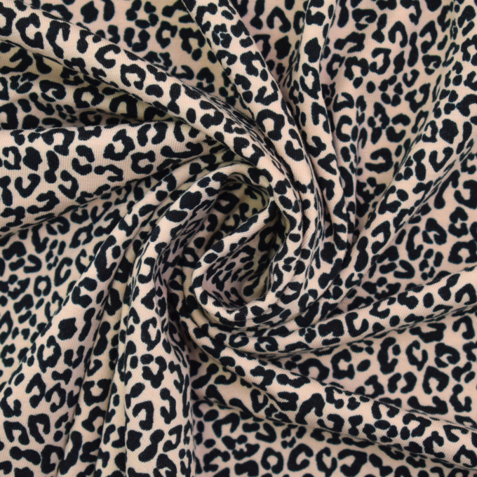 Katoenjersey Leo Love, beige