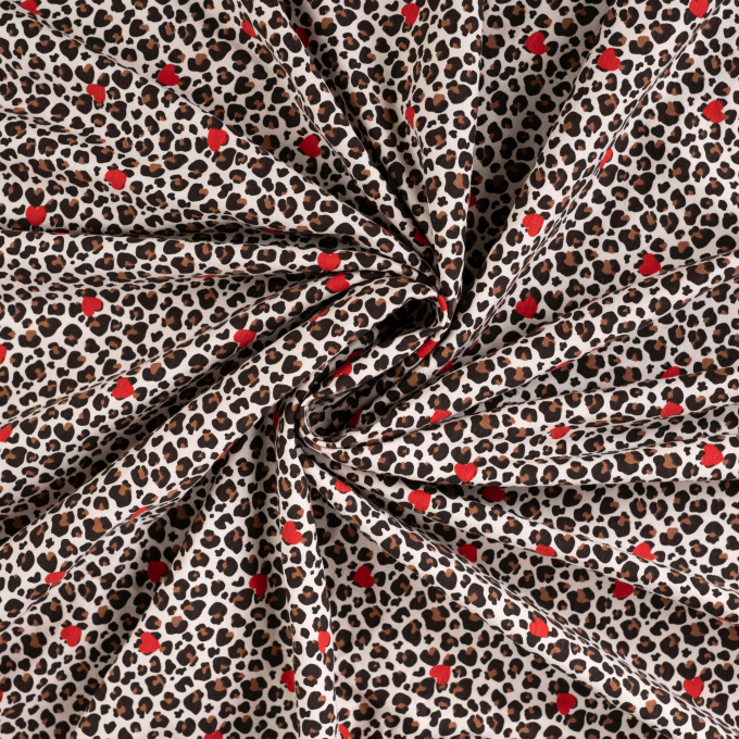 Baumwolljersey Lovely Leo, creme