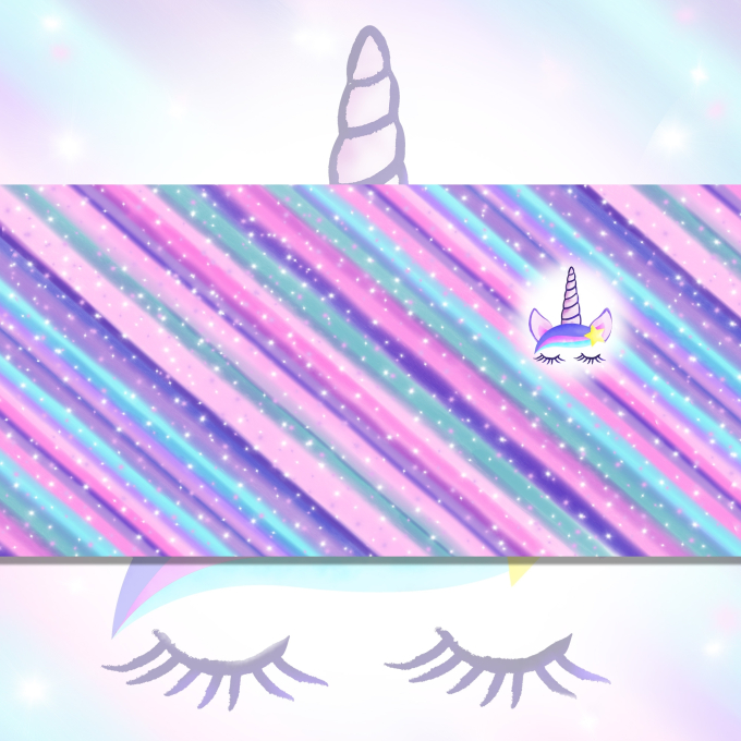 Baumwolljersey Malomi Panel Unicorndream 150 x 65 cm, pink