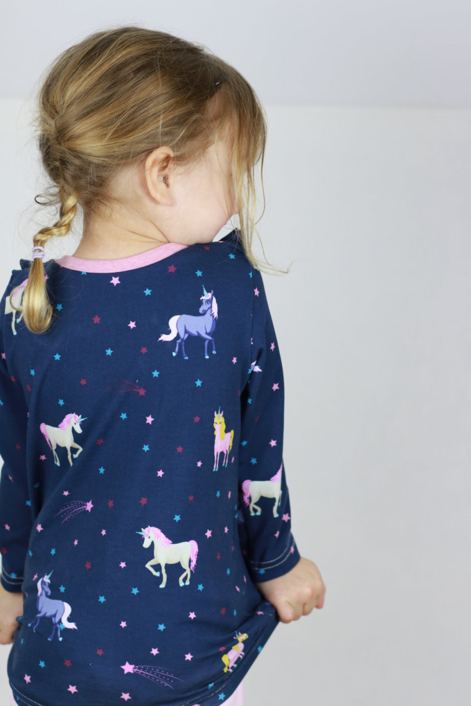 Katoenjersey Malomi Paneel Unicorn Sterrenhemel, donkerblauw 145 x 80cm