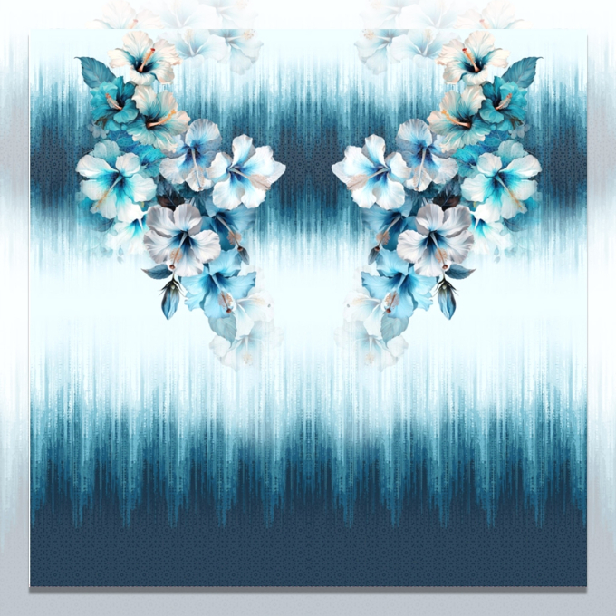 Katoenjersey Paneel Big Tropical Floral 150 x 140 cm