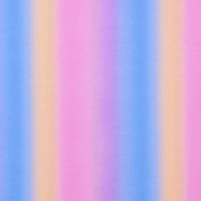 Katoenjersey Rainbow Stripes, veelkleurig
