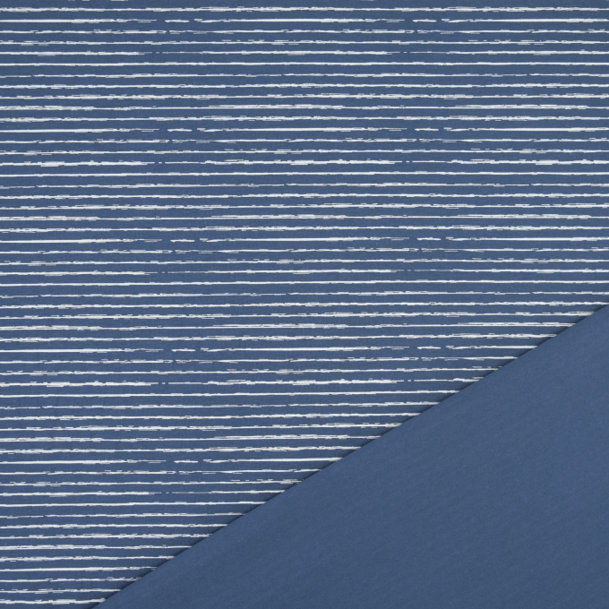Katoenjersey scratchy stripes, blauw