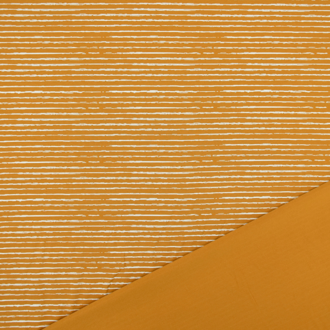 Katoenjersey scratchy stripes, mosterdgeel