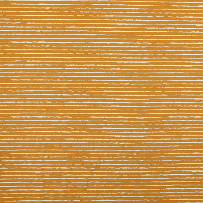 Katoenjersey scratchy stripes, mosterdgeel