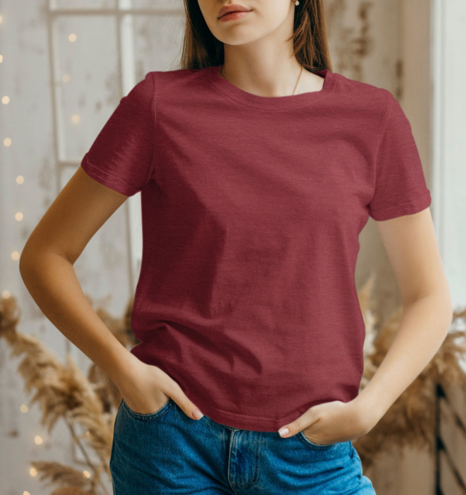 Katoenjersey Sopo, bordeauxrood