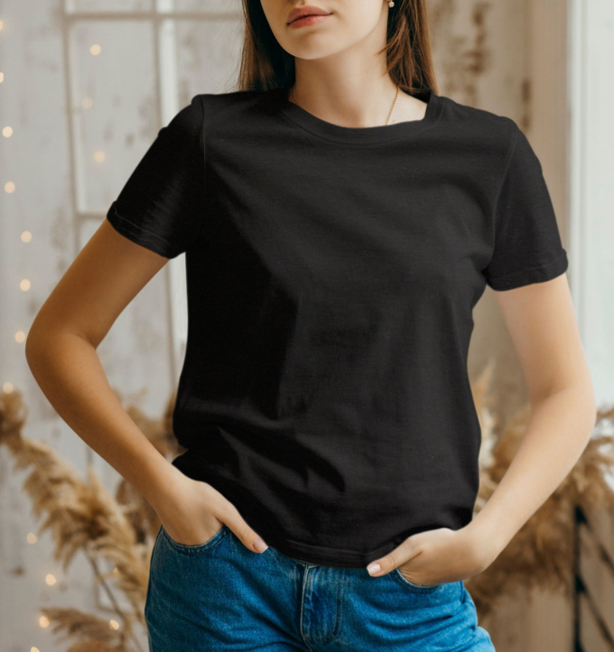 Katoenjersey Sopo, zwart
