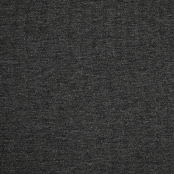 Tissu jersey de coton uni, gris foncé chiné