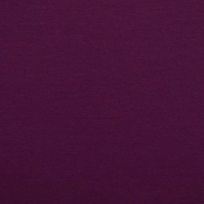 Tissu jersey de coton uni, violet foncé