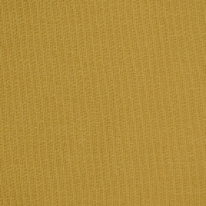Tissu jersey de coton uni, jaune moutarde clair