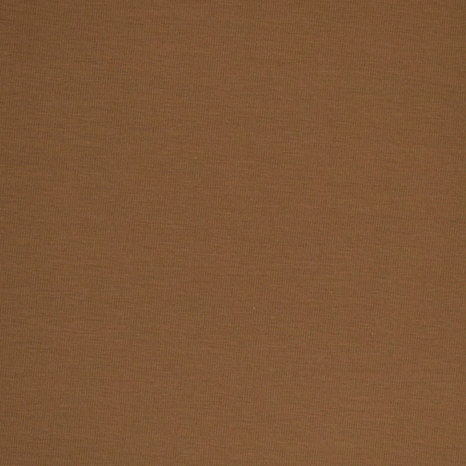 Tissu jersey de coton uni, caramel brun