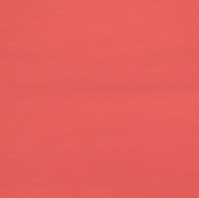 Tissu jersey de coton uni, corail