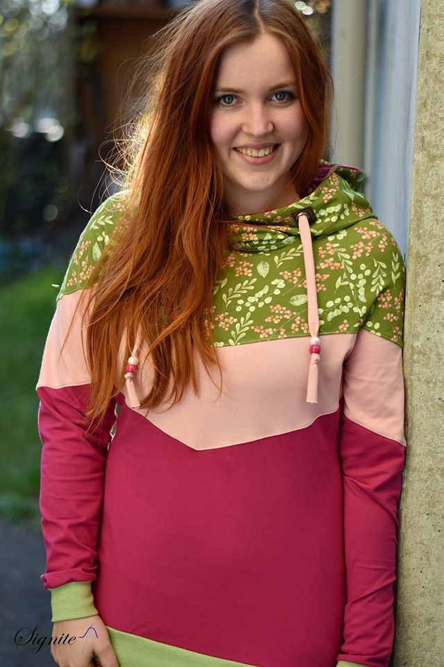 Katoenjersey uni, magenta