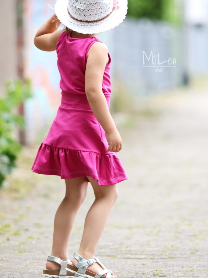 Katoenjersey uni, magenta