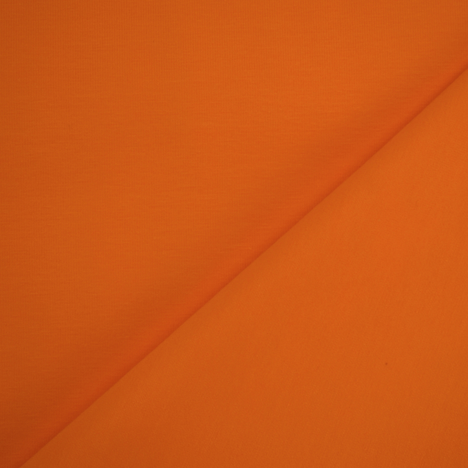 Tissu jersey de coton uni, orange