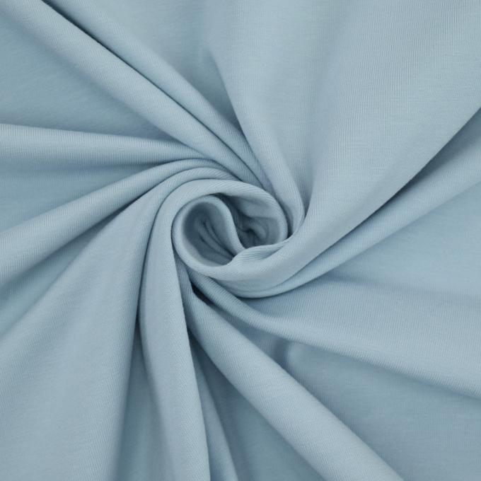 Baumwolljersey uni, pastellblau