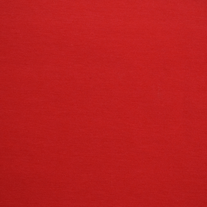 Tissu jersey de coton uni, rouge