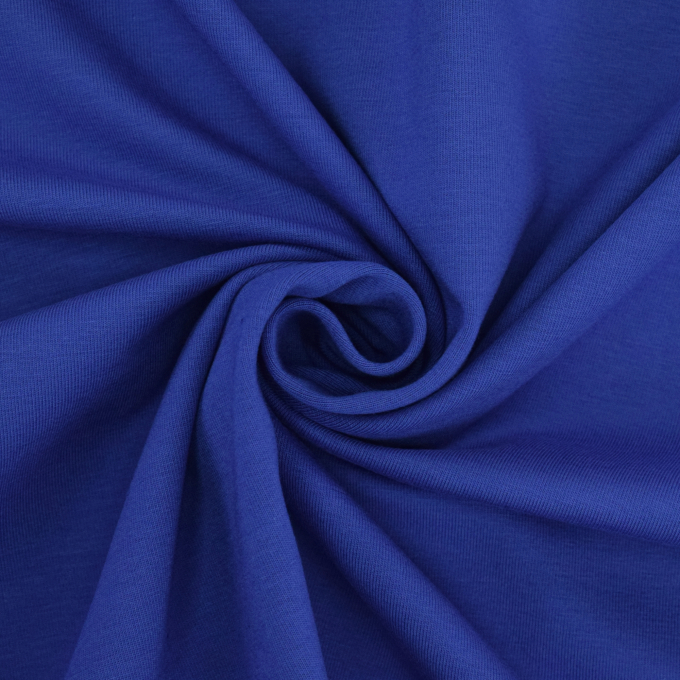 Baumwolljersey uni, royalblau