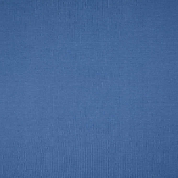 Tissu jersey de coton uni, bleu pigeon