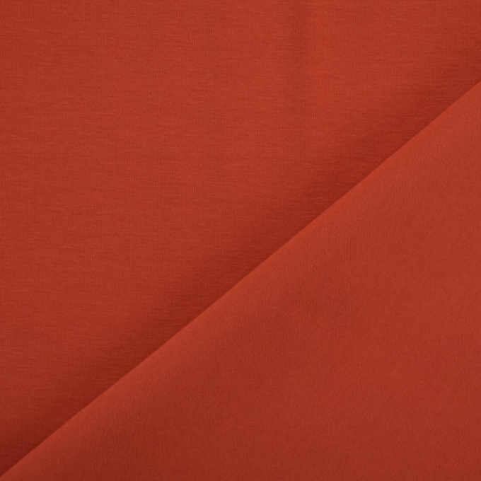 Tissu jersey de coton uni, terracotta