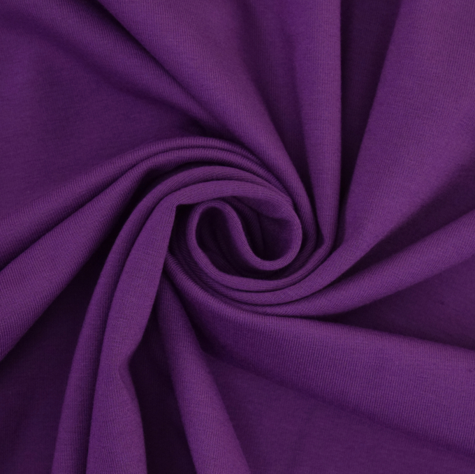 Baumwolljersey uni, violett
