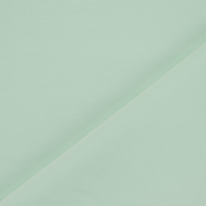Tissu jersey de coton uni, vert menthe tendre