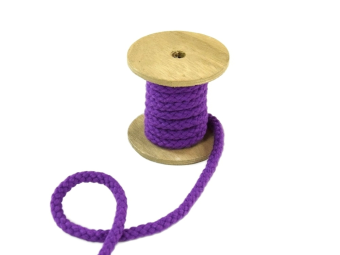 Baumwollkordel 8 mm, violett