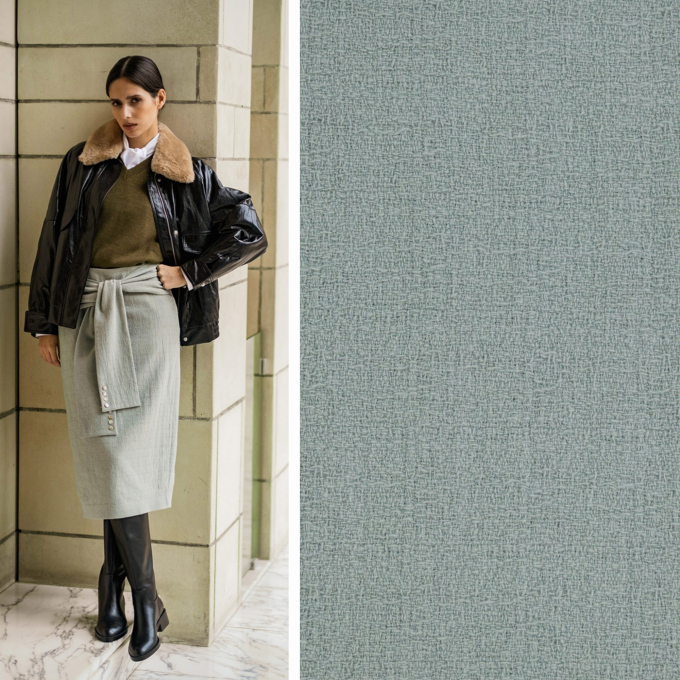 Cotton crepe Fibre Mood, pale green