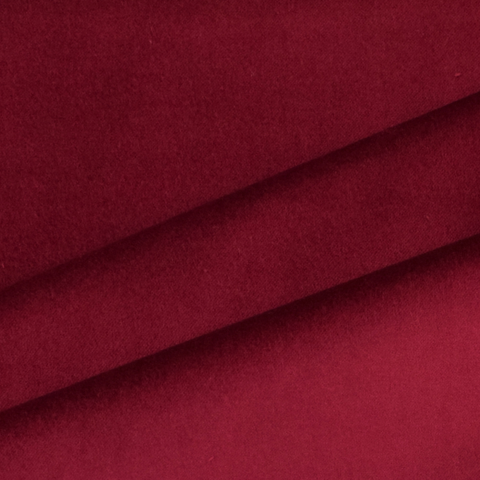 Tissu velours de coton uni, lie de vin