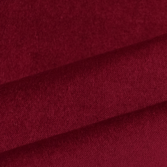 Tissu velours de coton uni, lie de vin