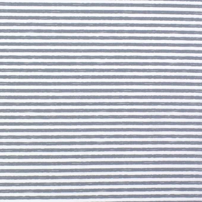 Baumwollstoff Cretonne Streifen, grau