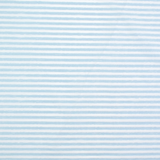 Baumwollstoff Cretonne Streifen, hellblau