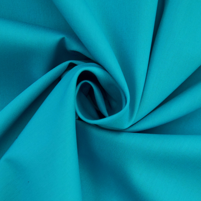 Baumwollstoff Popeline  aqua