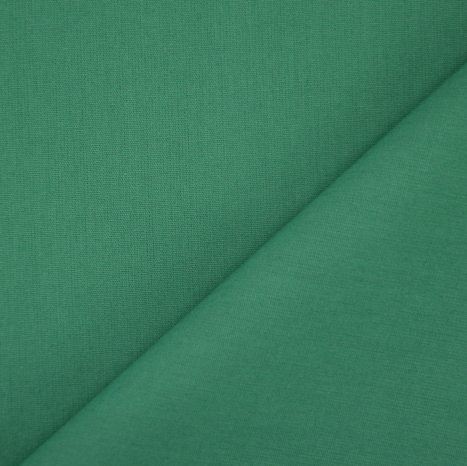Tissu coton popeline, menthe foncé