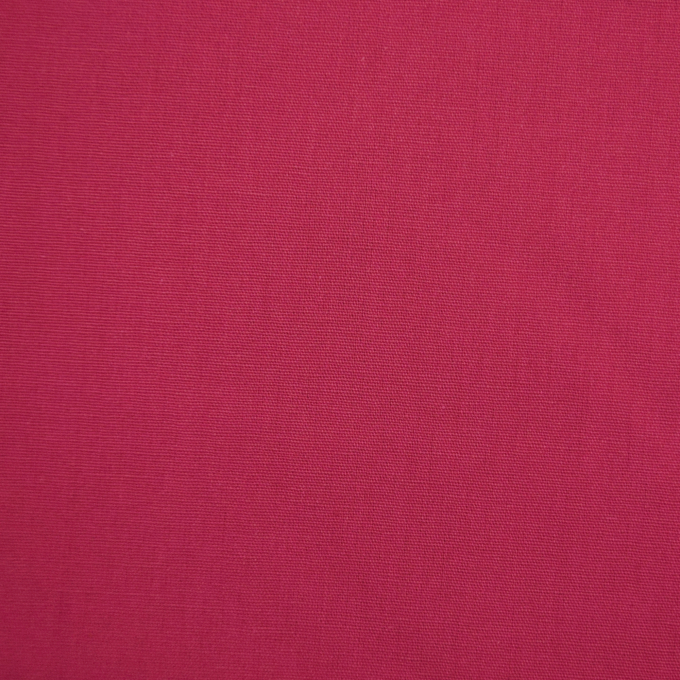 Tissu coton popeline, rouge fraise