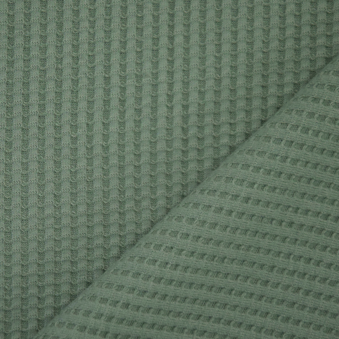 Baumwollwaffeljersey  uni, blassgrün