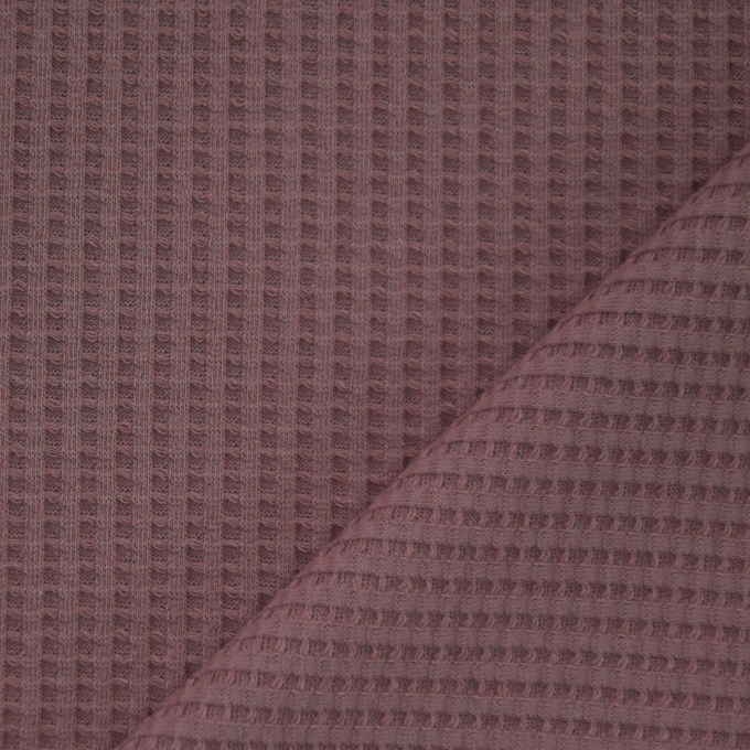 Baumwollwaffeljersey  uni, malve