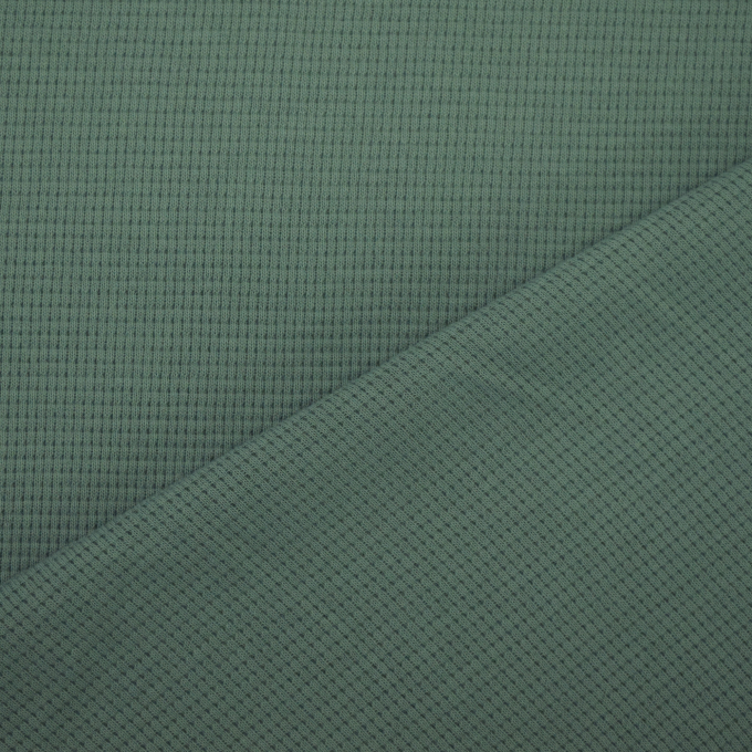 Tissu jersey coton gaufré Lilli, vert pâle