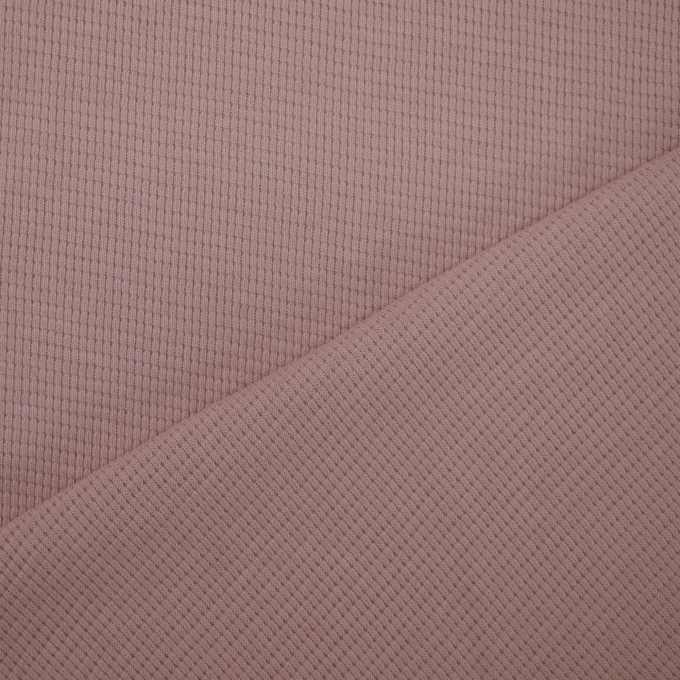 Tissu jersey coton gaufré Lilli, rose pâle