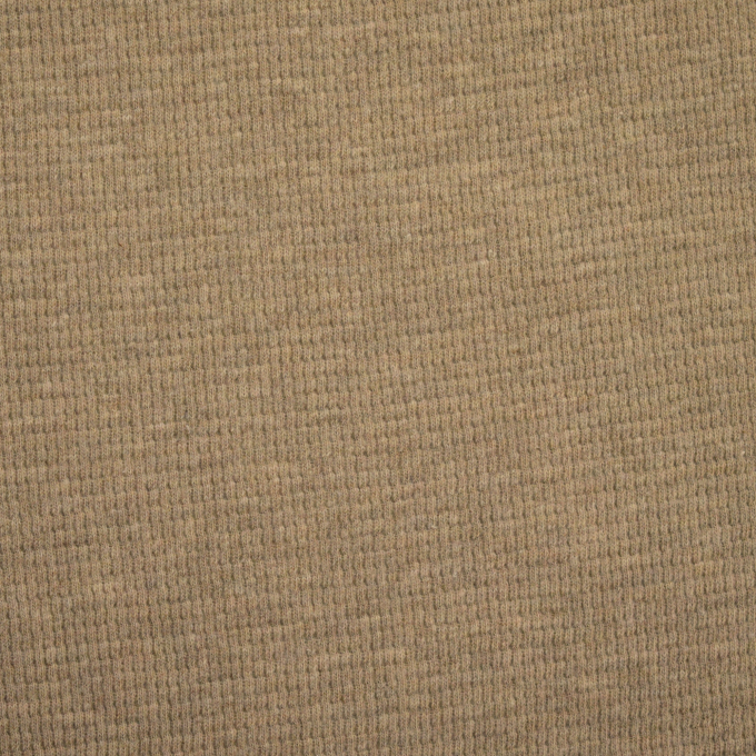 Tissu jersey coton gaufré Lilli, beige foncé