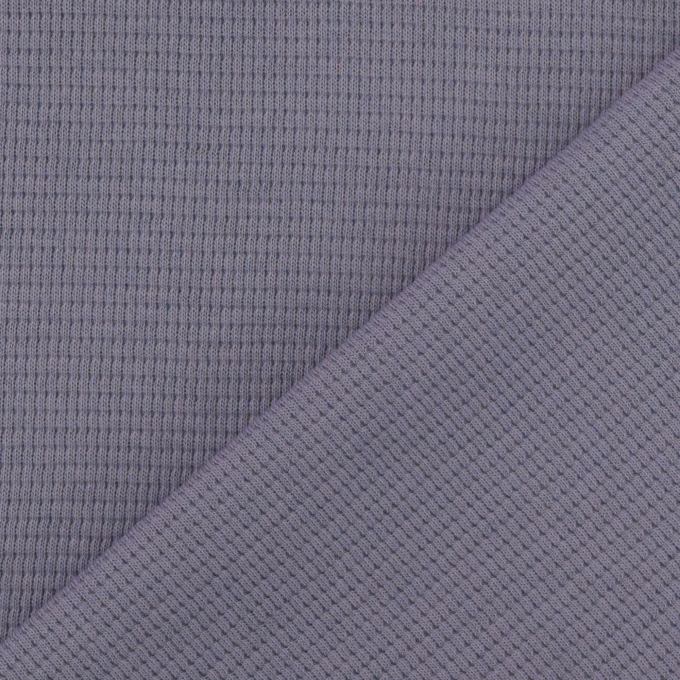 Tissu jersey coton gaufré Lilli, lilas