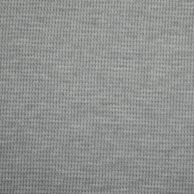 Tissu jersey coton gaufré Lilli, gris clair