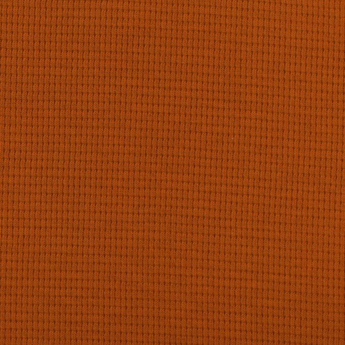 Tissu jersey coton gaufré Lilli, terracotta
