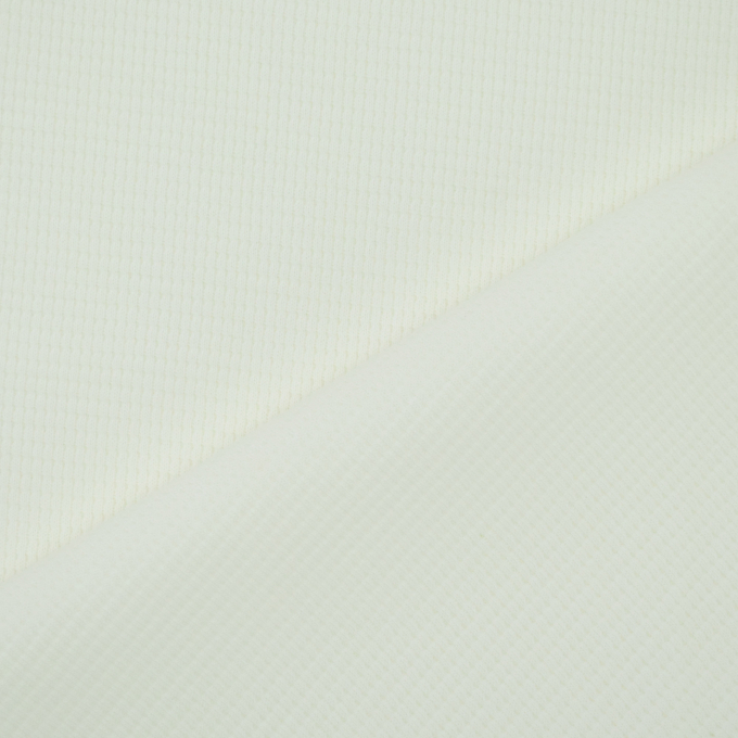 Tissu jersey coton gaufré Lilli, blanc cassé