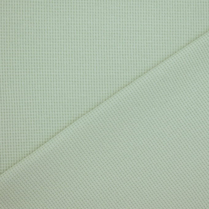 Tissu jersey coton gaufré Mini, menthe claire