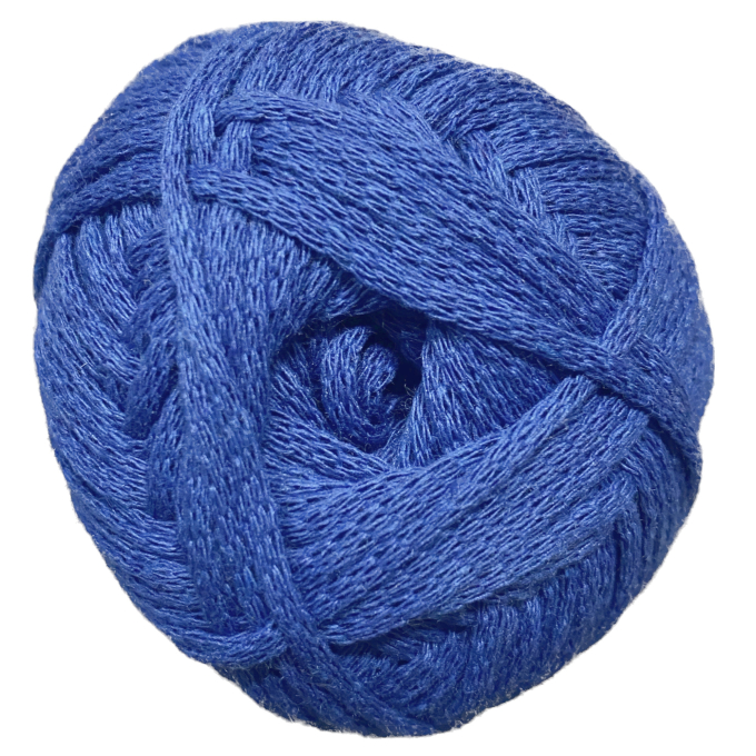 Pelote de laine coton recyclé & viscose BellaLana FAIR, 50g, bleu royal