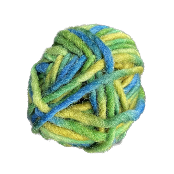 Pelote de laine à feutrer laine vierge BellaLana, 50g, vert-multicolore